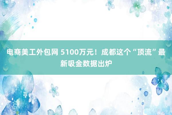 电商美工外包网 5100万元！成都这个“顶流”最新吸金数据出炉